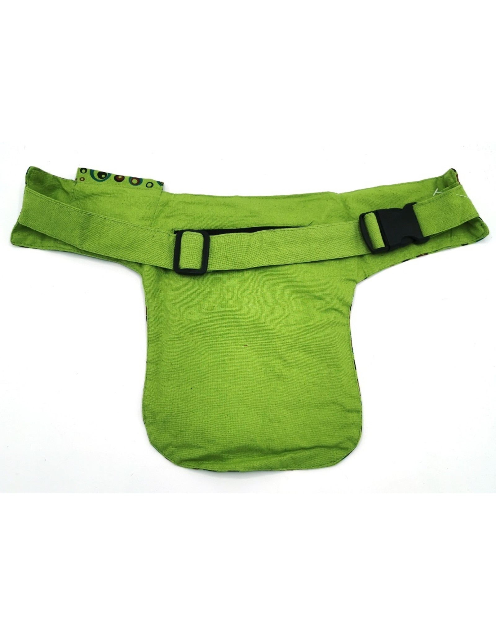 ONK Fashion bags - Fanny Pack Fantasy in Colorful Cotton  Green