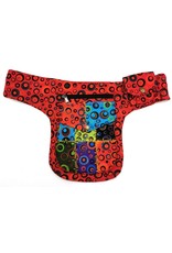 Trukado Fashion bags - Fanny Pack Fantasy in Colorful Cotton  Red