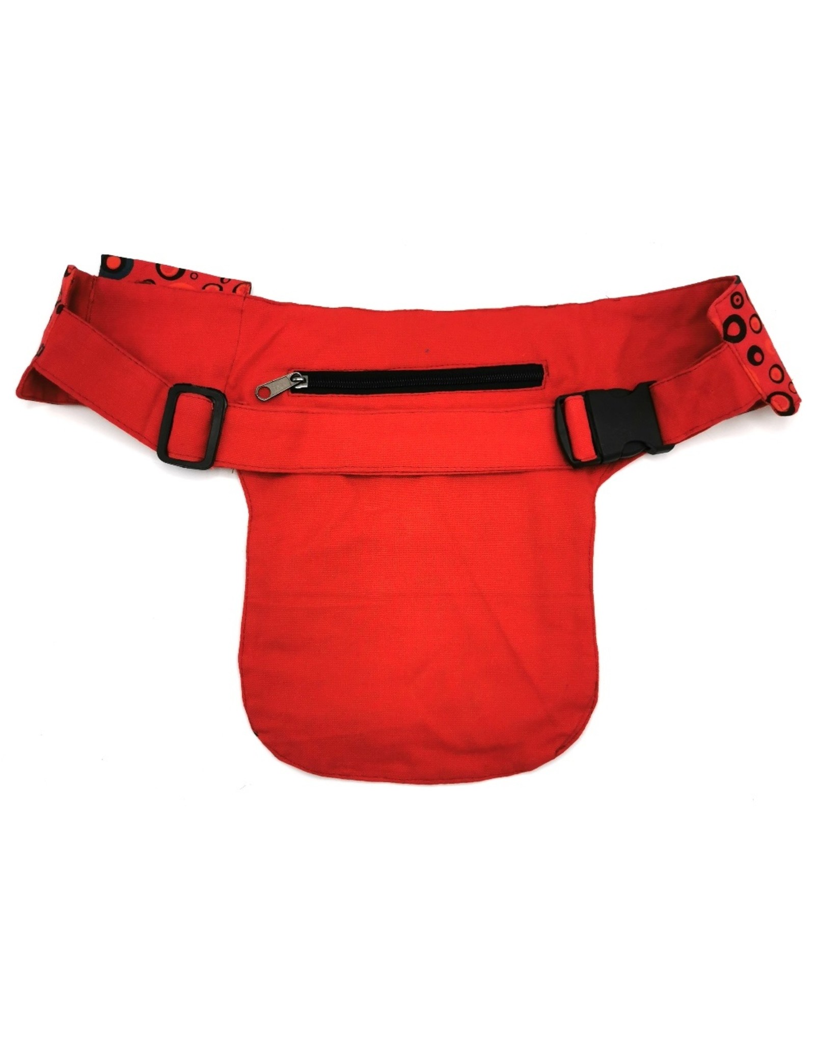 Trukado Fashion bags - Fanny Pack Fantasy in Colorful Cotton  Red