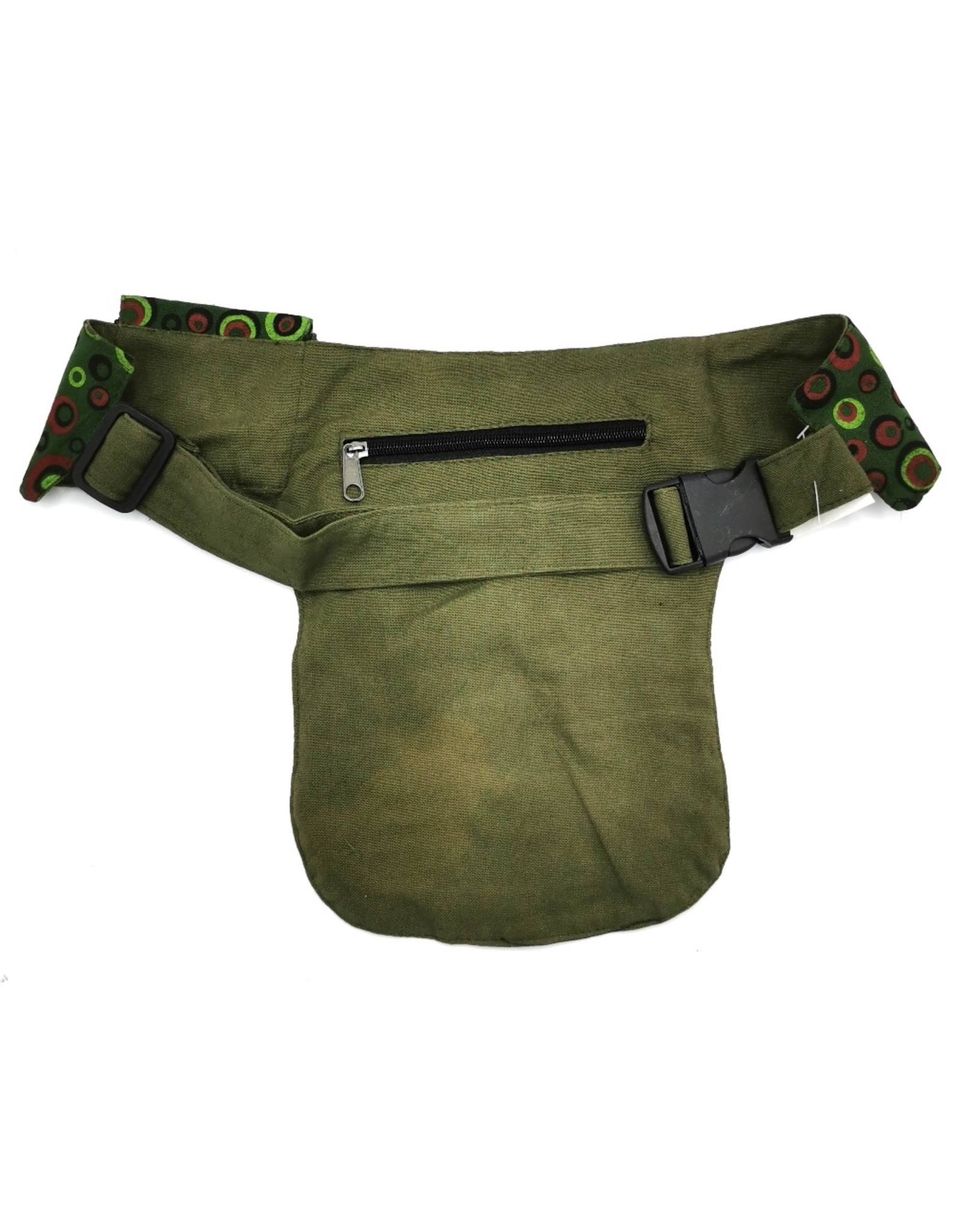 Trukado Fashion bags -Fanny Pack Fantasy in Colorful Cotton  Khaki