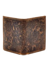 Hutmann Leather Wallets - Hütmann Leather Wallet with Embossed Flowers vertical