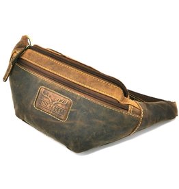 Hunters Hunters Leather Fanny pack "Origin" Brown