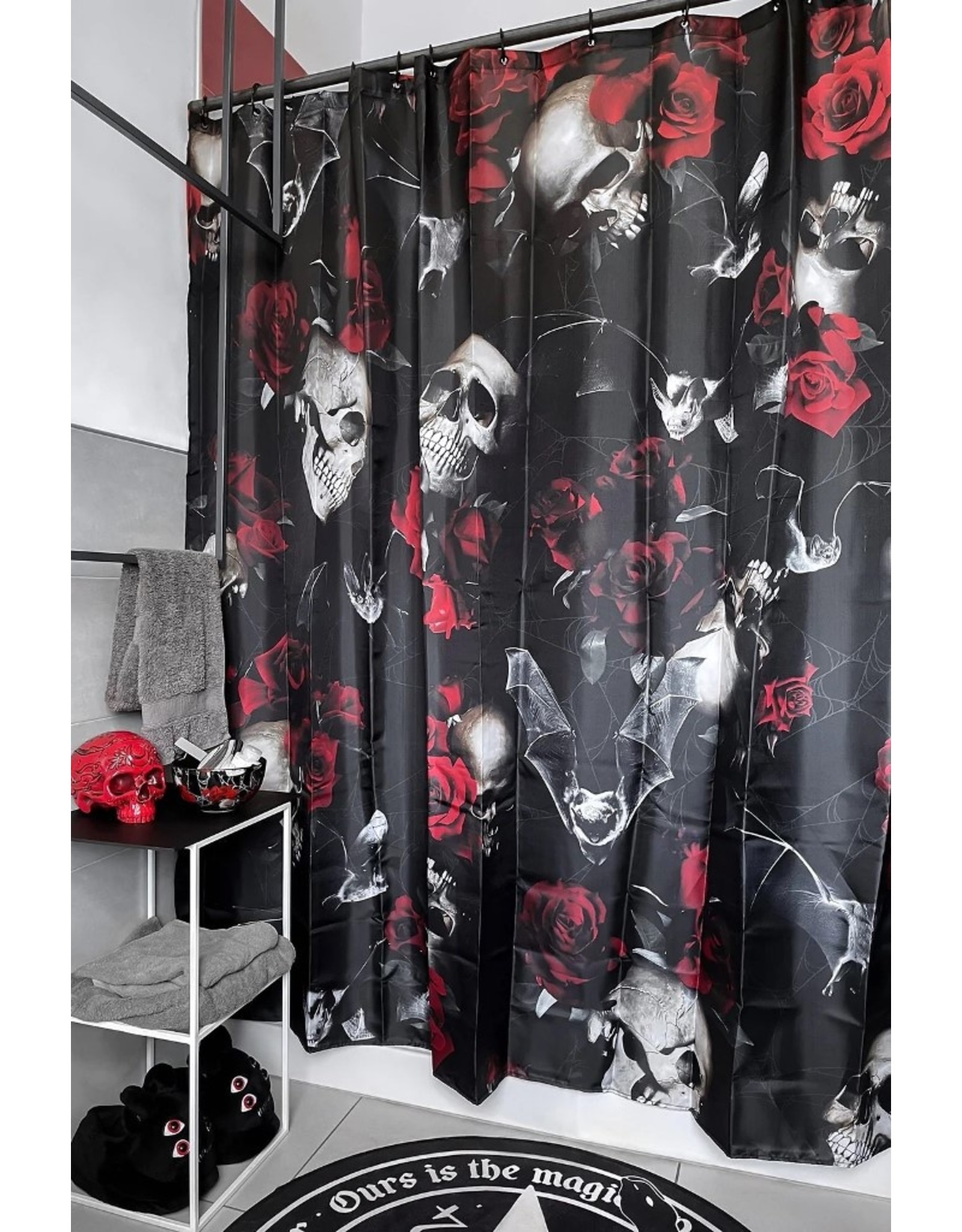 Killstar Killstar bags and accessories - Killstar Haunted Garden Shower Curtain