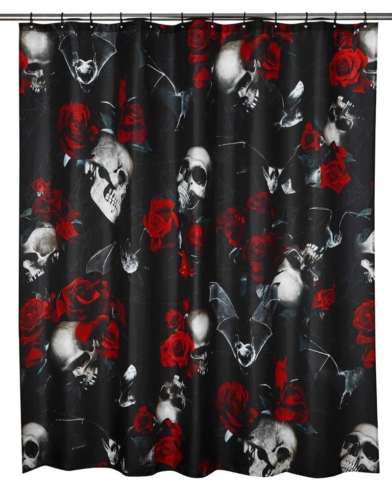 Killstar Haunted Garden Shower Curtain Boutique Trukado Boutique