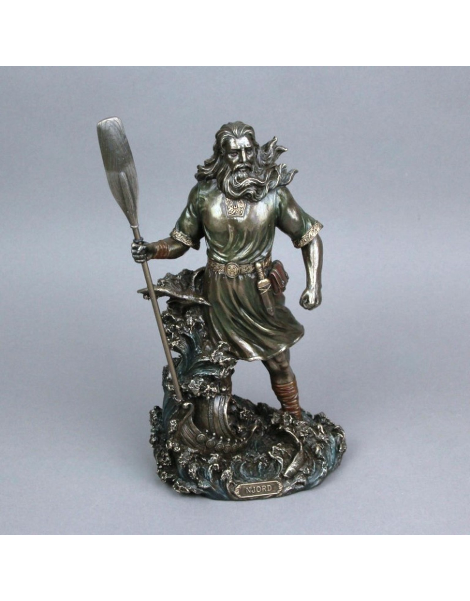 Veronese Design Giftware & Lifestyle - Njord Norse God of Wind and Waters bronzed figurine