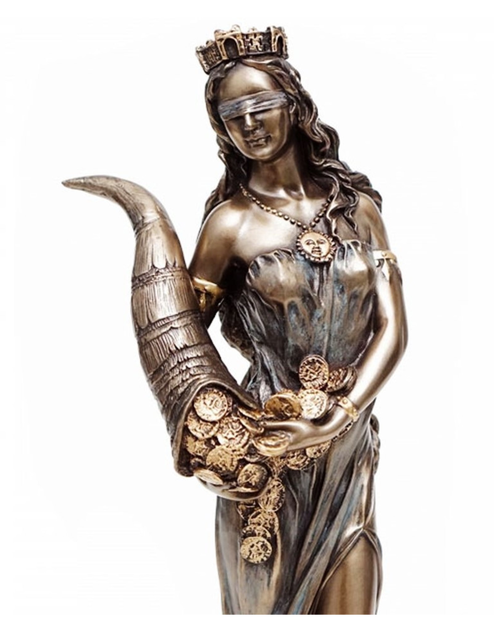 Veronese Design Giftware Beelden Collectables  - Fortuna Romeinse Godin van het Geluk, het Lot of het Toeval