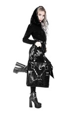 Restyle Gothic tassen Steampunk tassen - Layla Zwarte Shopper met Harnas en Halvemaan - Restyle