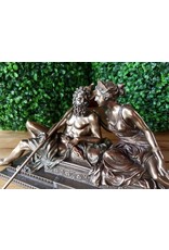 Veronese Design Giftware & Lifestyle -  Zeus en Hera Samen Zittend Gebronsd Beeld