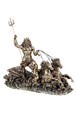 Veronese Design Giftware Figurines Collectables - Poseidon with Chariot and Hippocampus statue