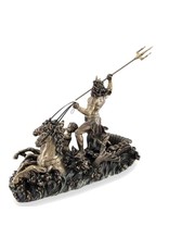 Veronese Design Giftware Figurines Collectables - Poseidon with Chariot and Hippocampus statue