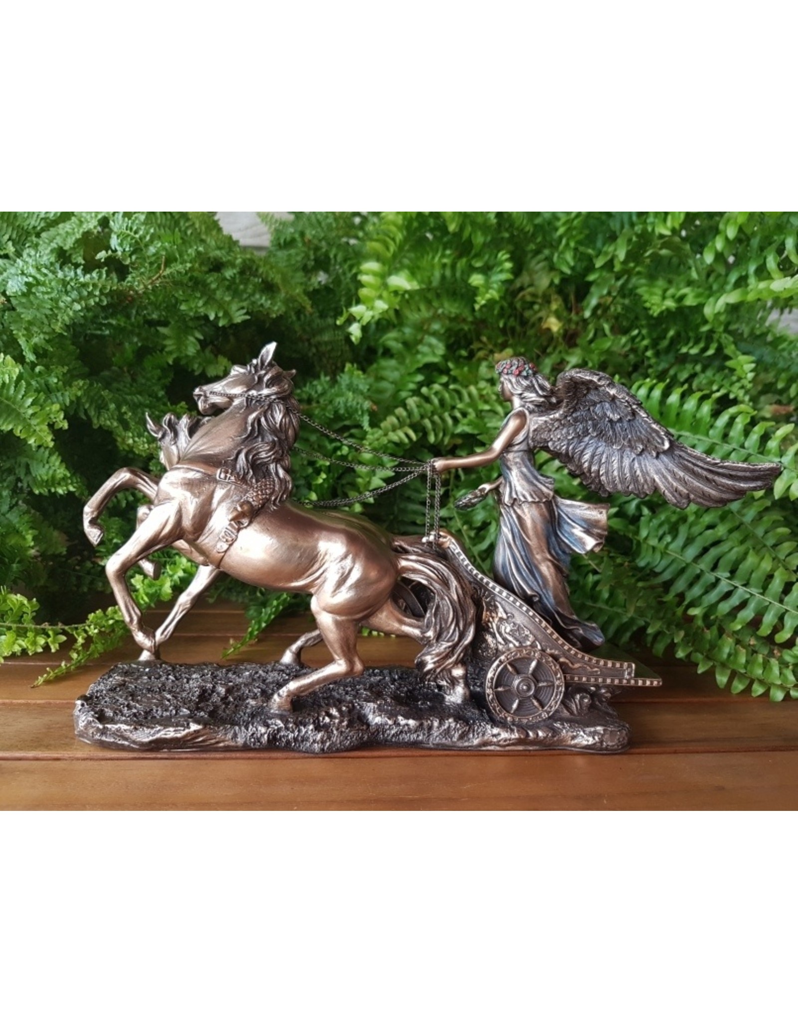 Veronese Design Giftware Figurines Collectables - Greek Goddess Nike in Chariot