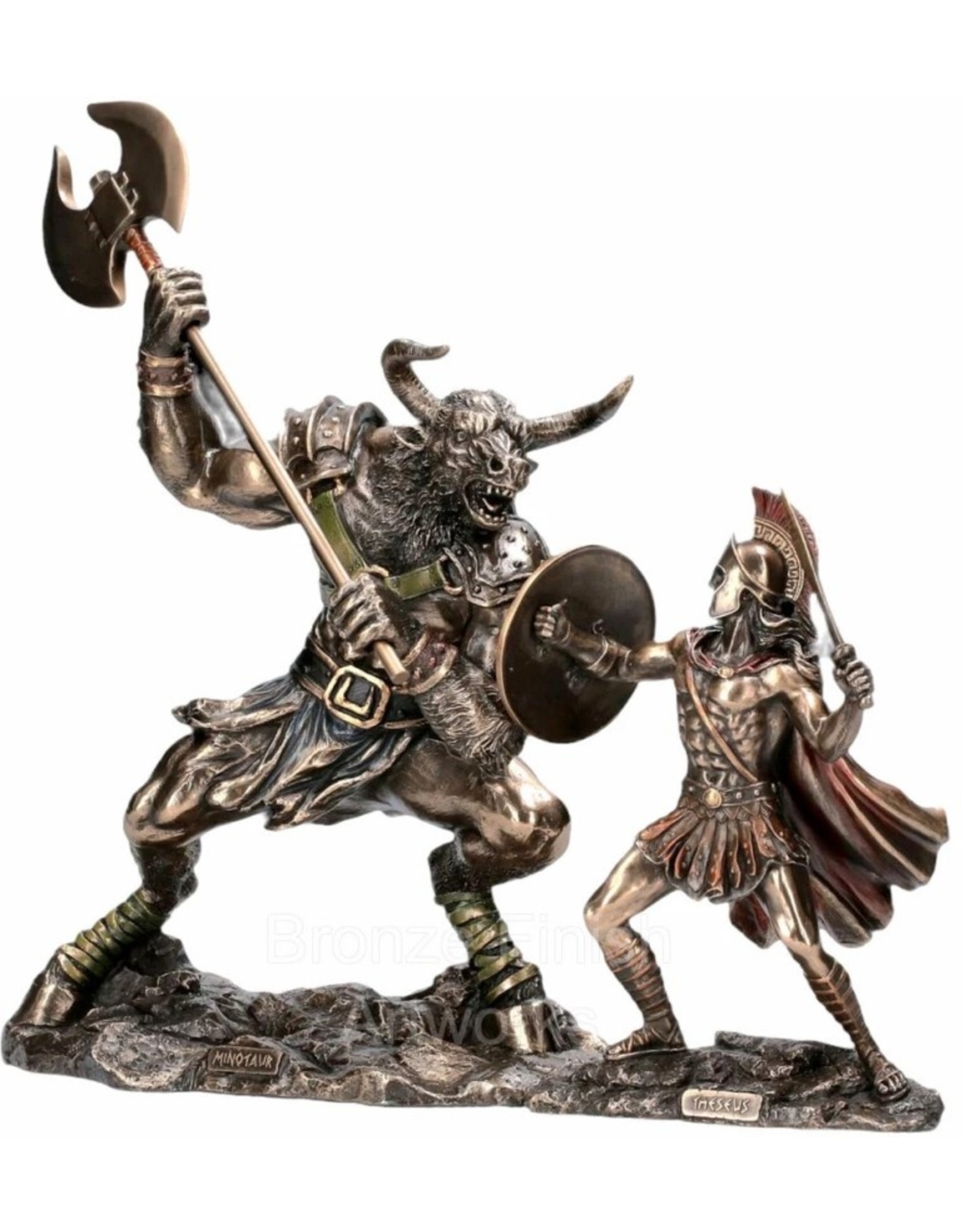 Veronese Design Giftware & Lifestyle - Theseus and Minotaur Battle figurine Veronese Design