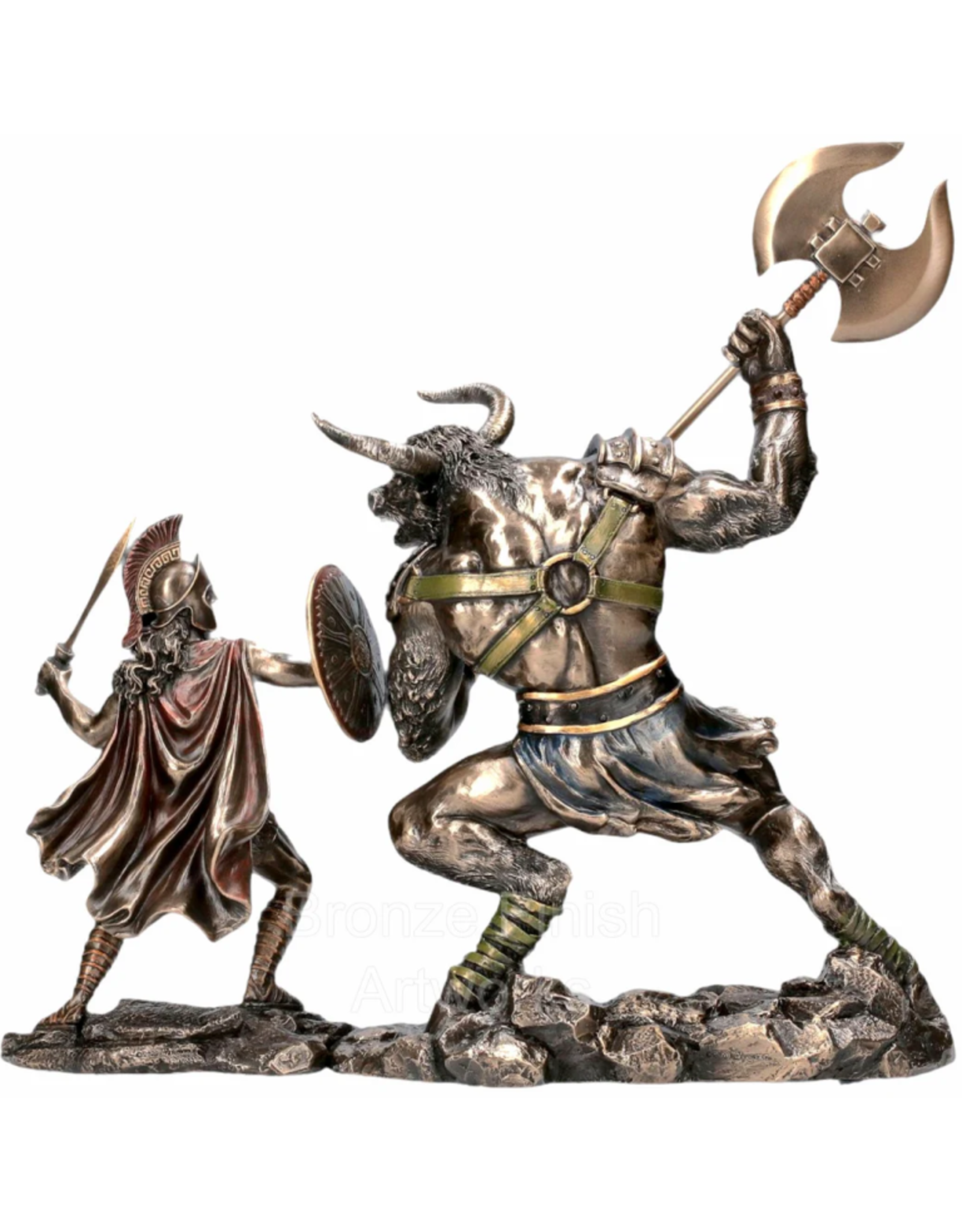 Veronese Design Giftware & Lifestyle - Theseus and Minotaur Battle figurine Veronese Design