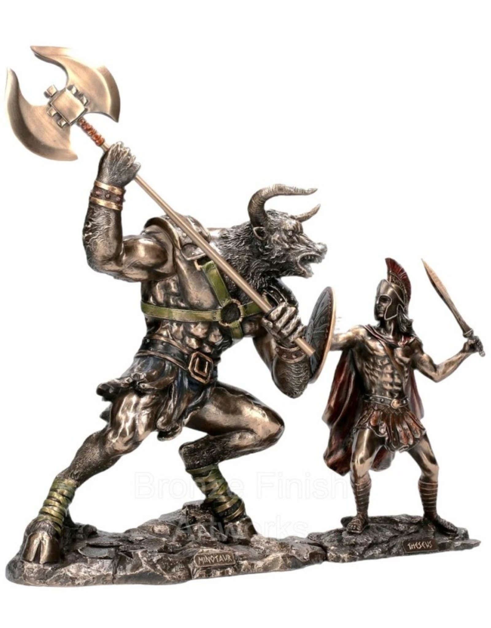 Veronese Design Giftware & Lifestyle - Theseus and Minotaur Battle figurine Veronese Design