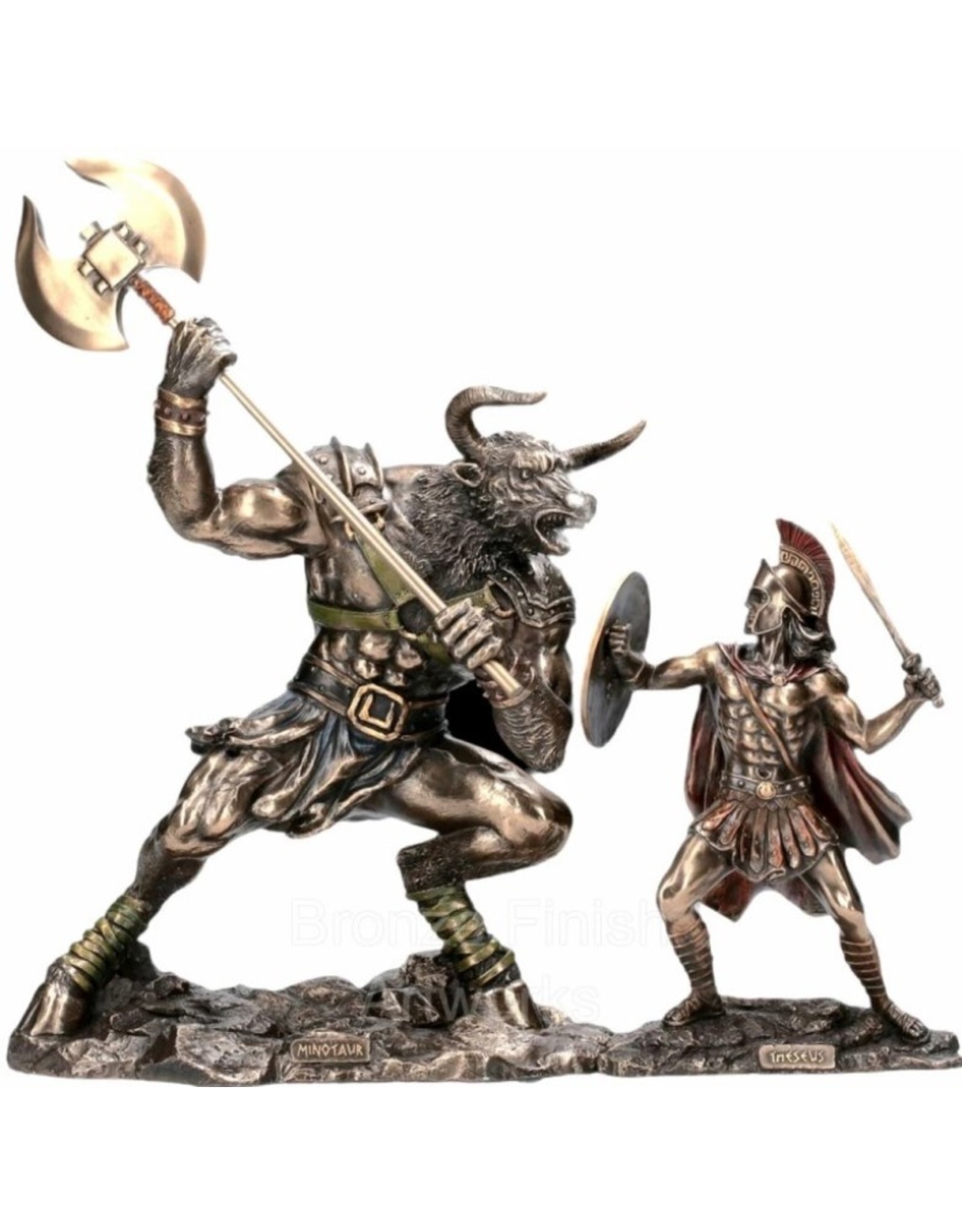 Veronese Design Giftware & Lifestyle - Theseus and Minotaur Battle figurine Veronese Design