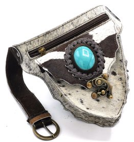 Trukado Leather waist bag cowhide Ibiza Style