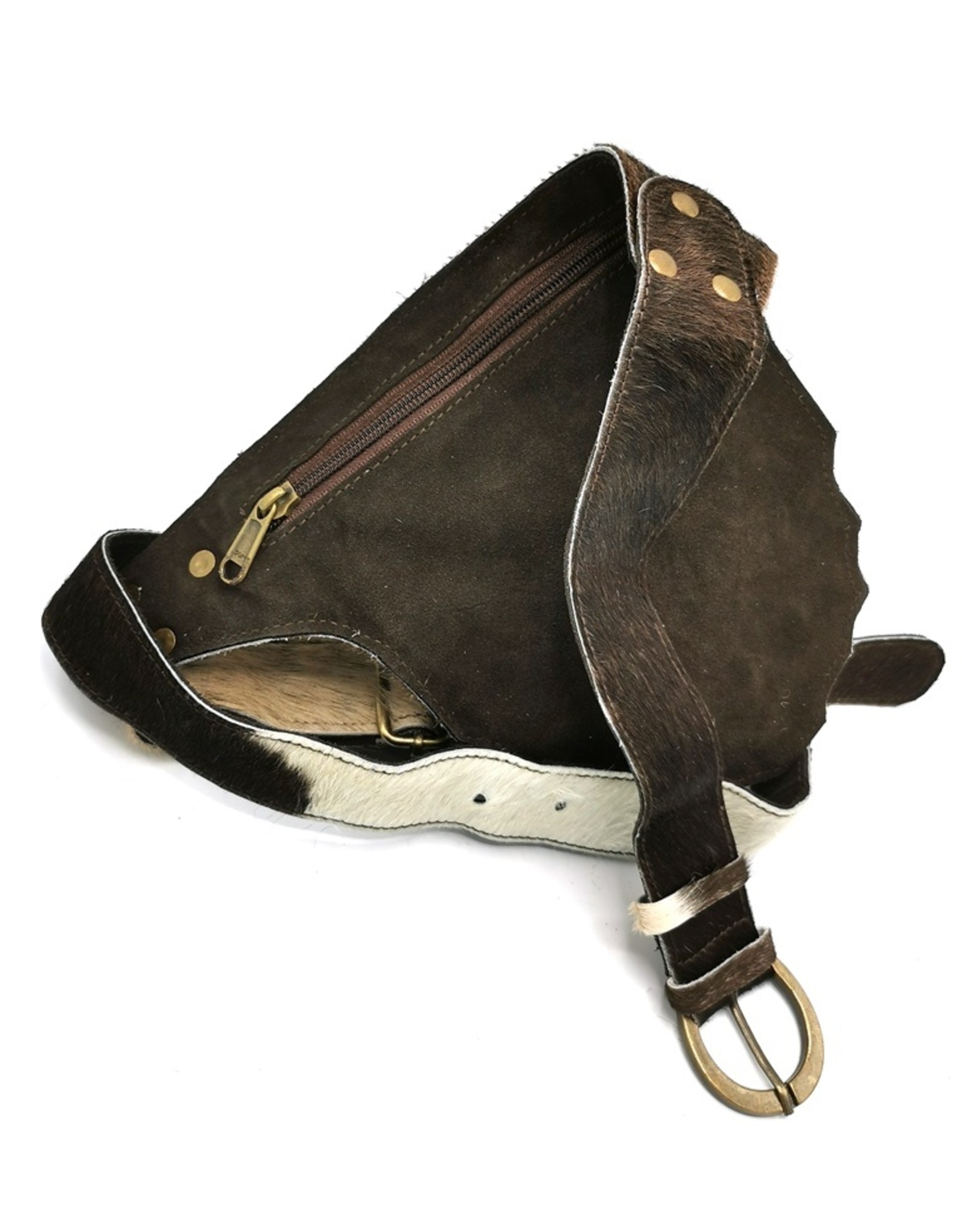 Trukado Leather Festival bags, waist bags and belt bags - Leather waist bag cowhide Ibiza Style