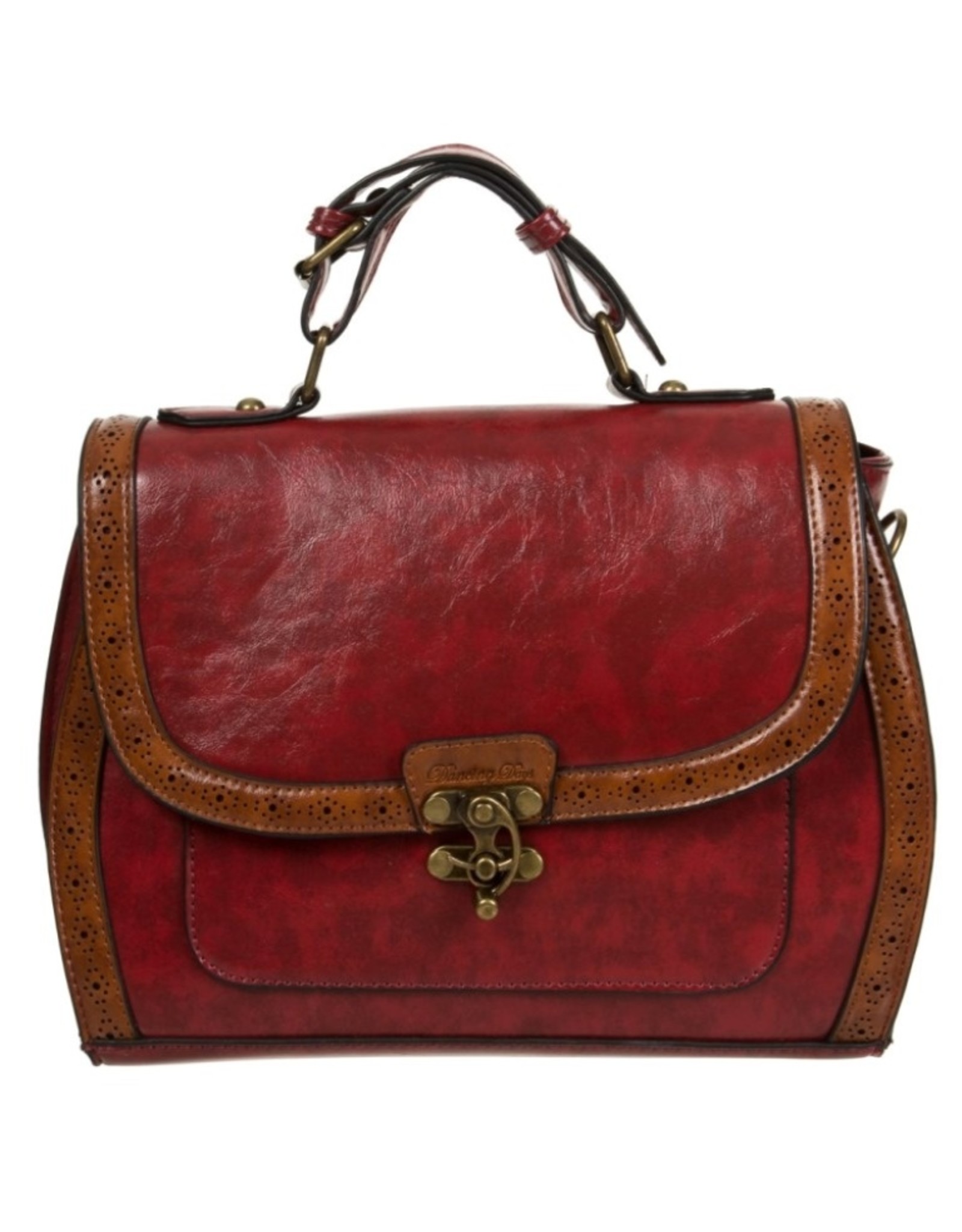 Banned Steampunk bags Gothic bags - Banned Stevie Steampunk handbag red