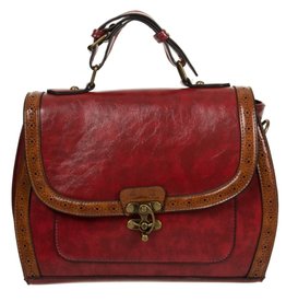 Banned Banned Stevie Steampunk handbag red