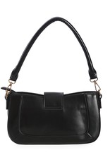 Banned Retro bags  Vintage bags - Evening Primrose 1960's Baguette Bag Old Pink-Black