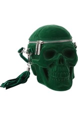 Killstar Gothic tassen Steampunk tassen - KillStar Grave Digger Schedel handtas - Groen