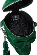 Killstar Gothic bags Steampunk bags - KillStar Grave Digger Skull handbag - Green