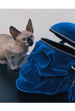 Killstar Gothic tassen Steampunk tassen - KillStar Grave Digger Schedel handtas - Blauw