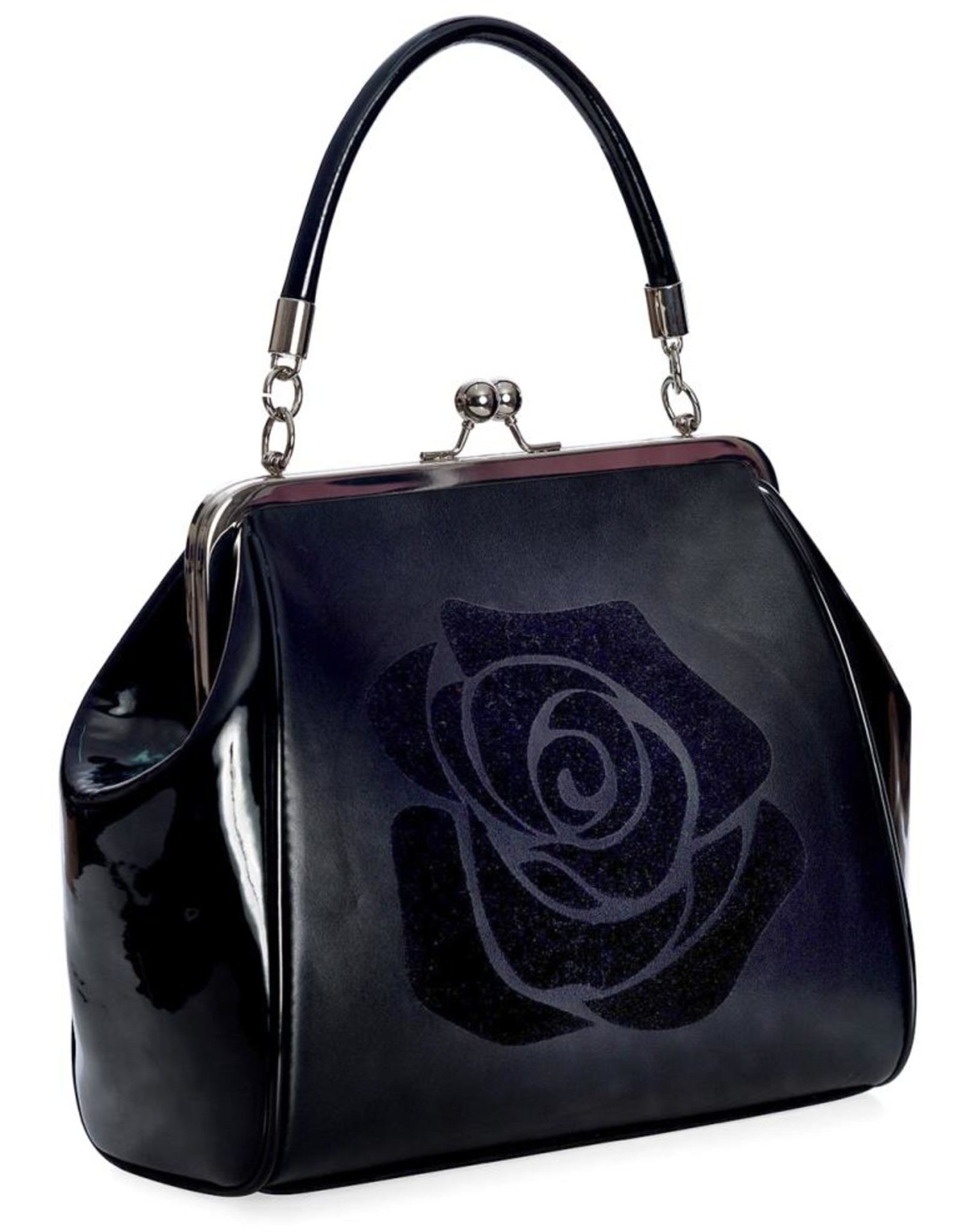 Banned Vintage bags Retro bags - Banned Retro 50's Country Rose Handbag black