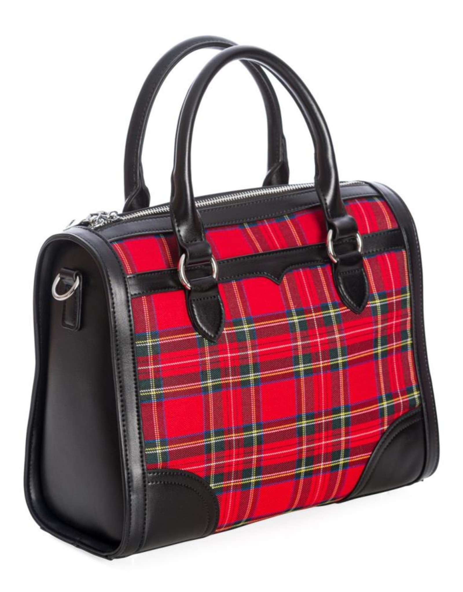 Banned Gothic bags Steampunk bags - Banned Uptown Girl Tartan Handbag