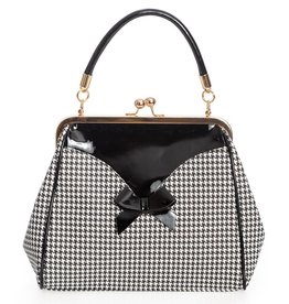 Banned Banned 1950's Retro Marilyn Handbag Houndstooth