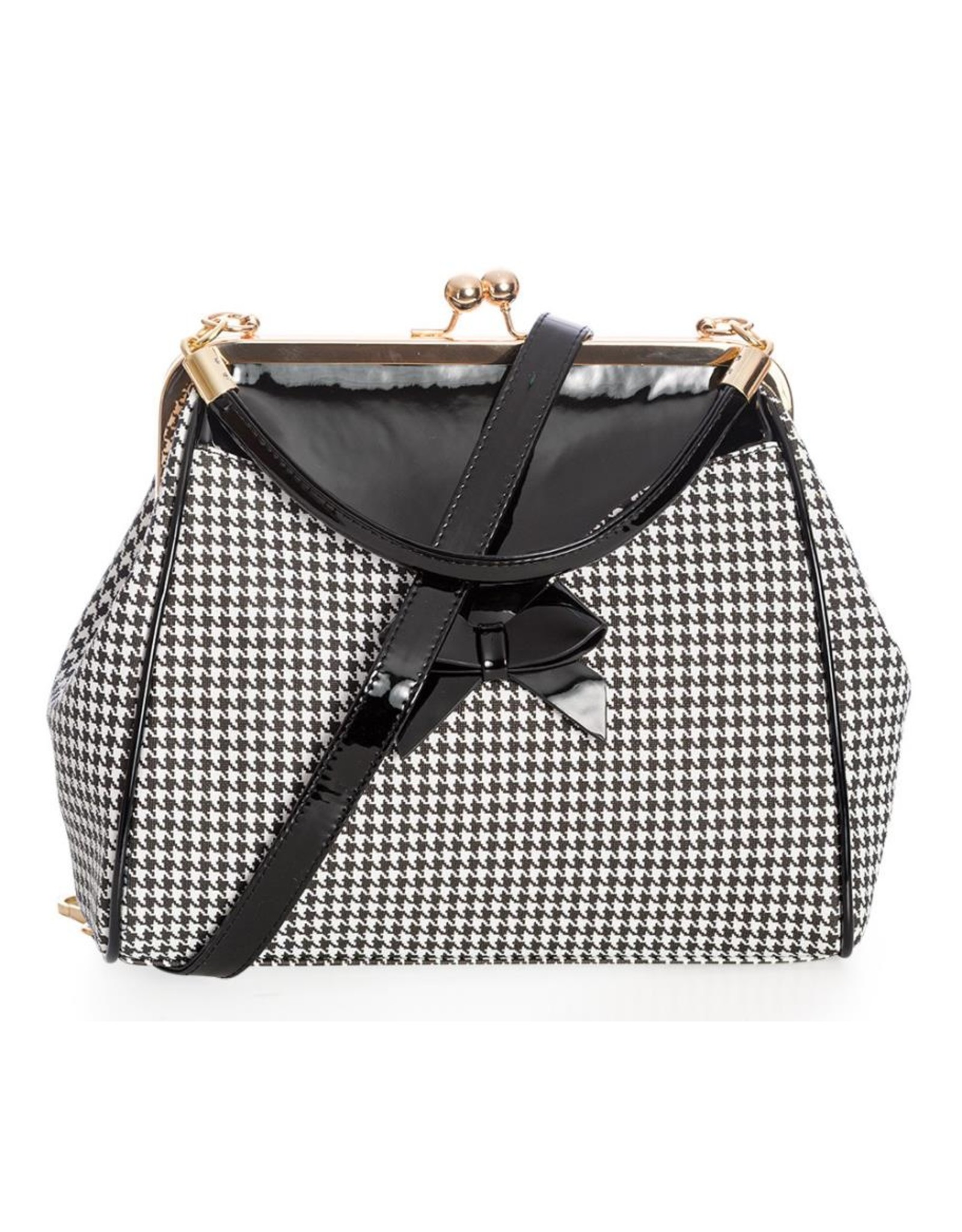 Banned Vintage tassen Retro tassen - Banned 1950's Retro Marilyn Handtas Houndstooth