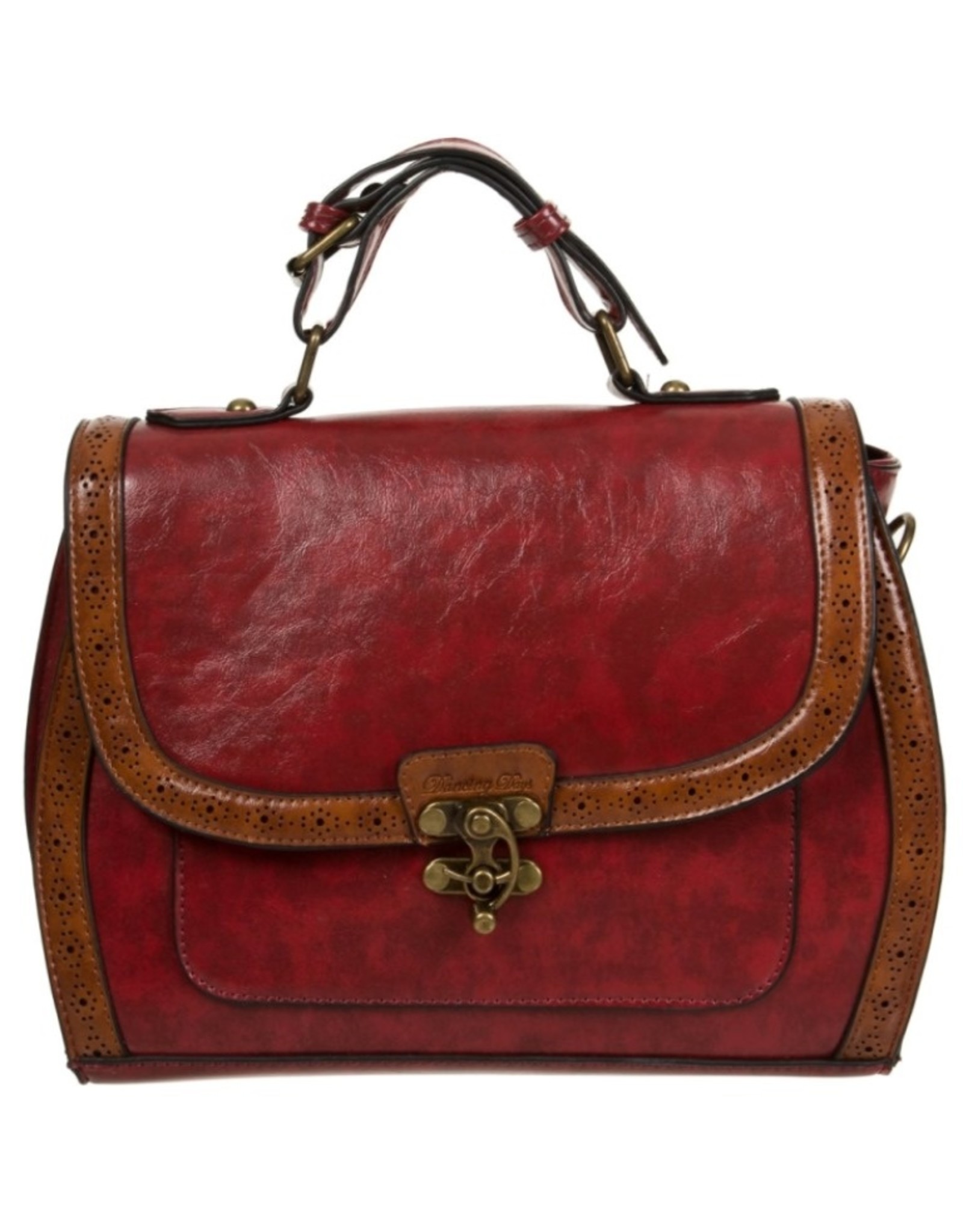 Banned Steampunk bags Gothic bags - Banned Stevie Steampunk handbag red