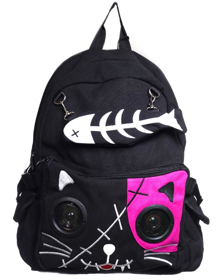 Banned Kitty Backpack with Speakers BlackPink Boutique Trukado