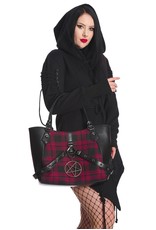 Banned Gothic bags Steampunk bags - Banned In Oblivion We Trust Tote Bag with Pentagram charm