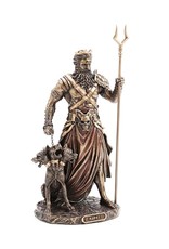 Veronese Design Giftware Figurines Collectables - Greek God of the Underworld Hades with Cerberus