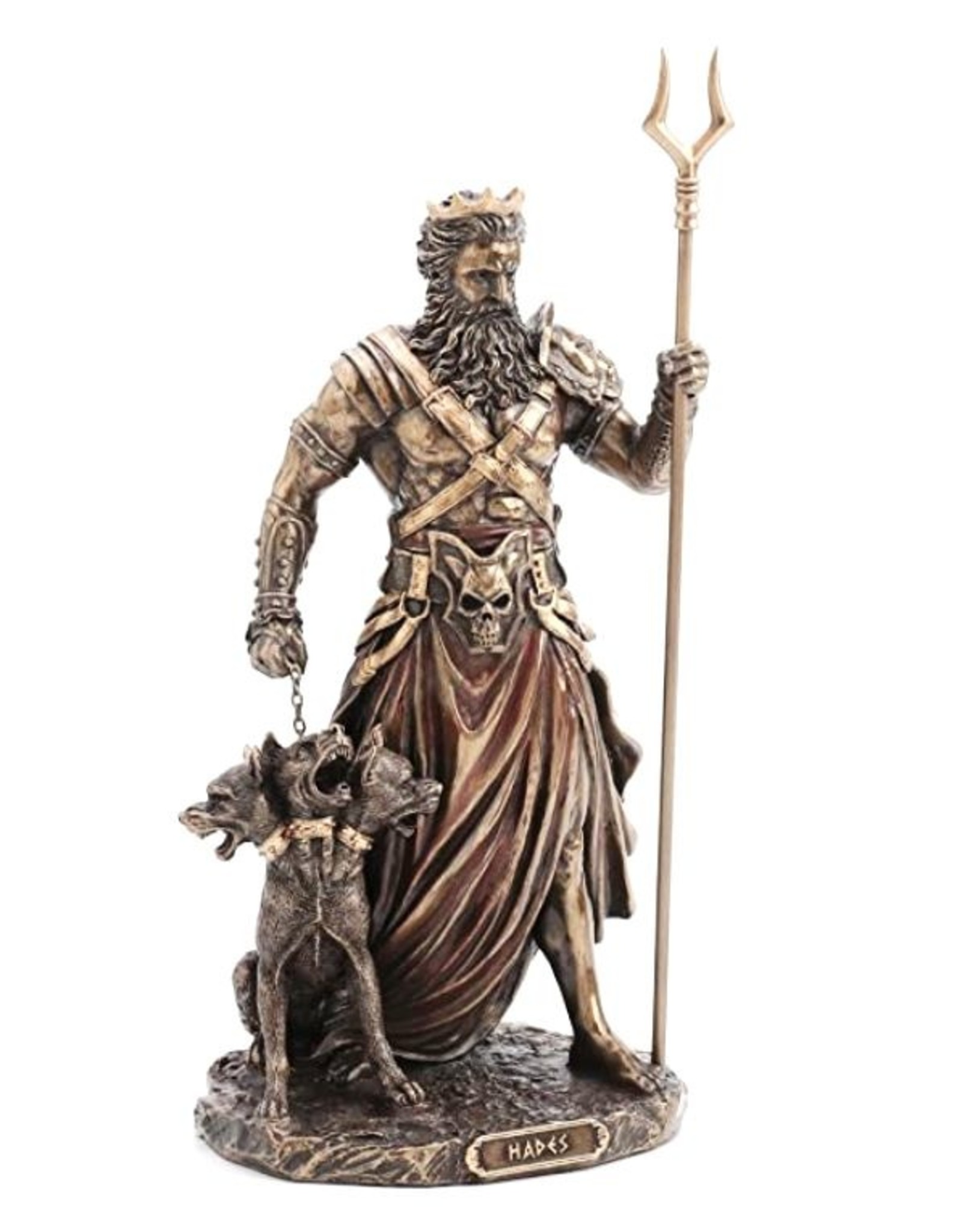 Veronese Design Giftware Beelden Collectables  - Griekse God van de Onderwereld Hades met Cerberus