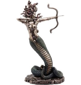 Veronese Design Medusa Bronzed Figurine Veronese Design 23cm