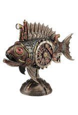 Veronese Design Giftware & Lifestyle -  Steampunk Piranha Submarine with Light