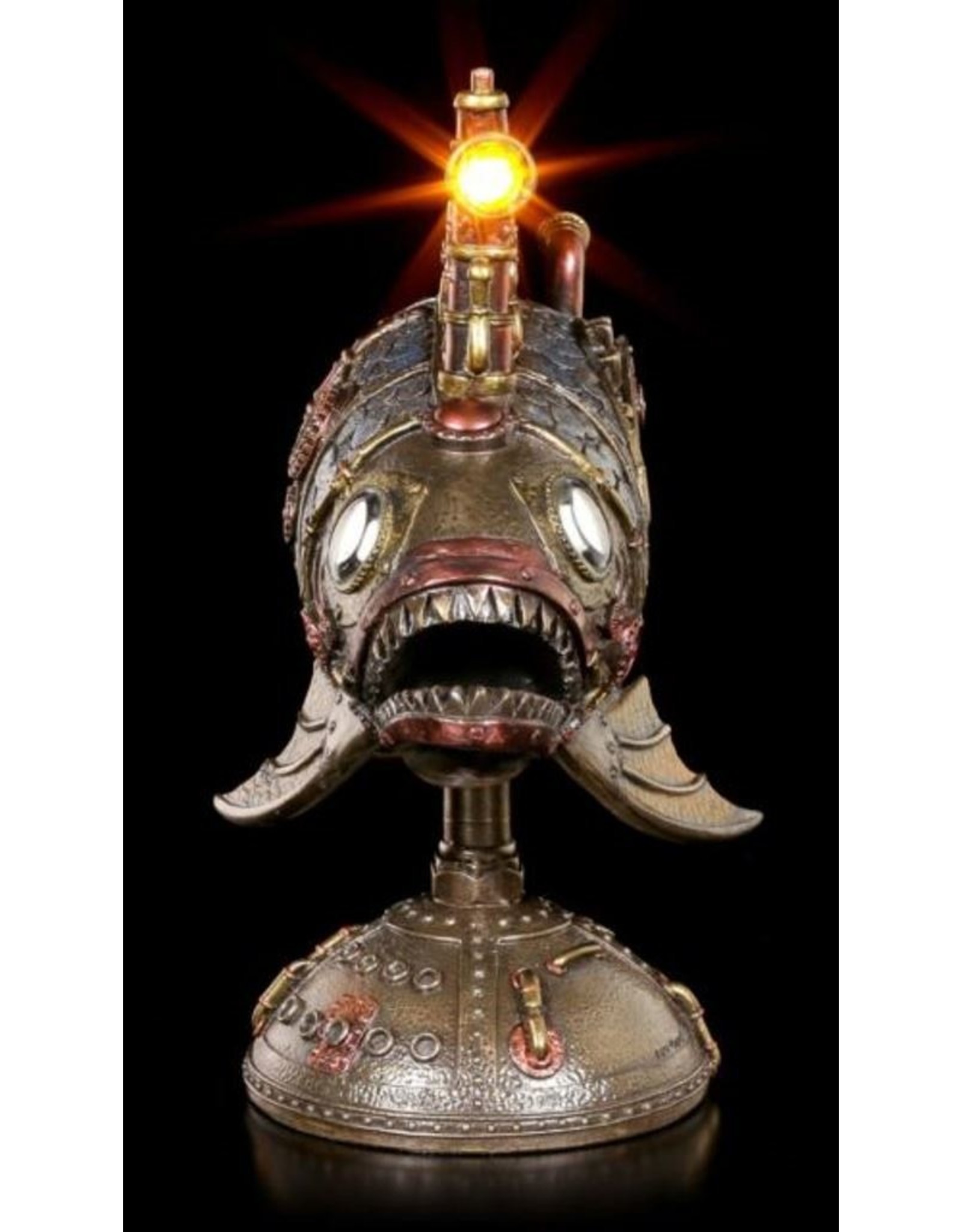 Veronese Design Giftware & Lifestyle -  Steampunk Piranha Submarine with Light