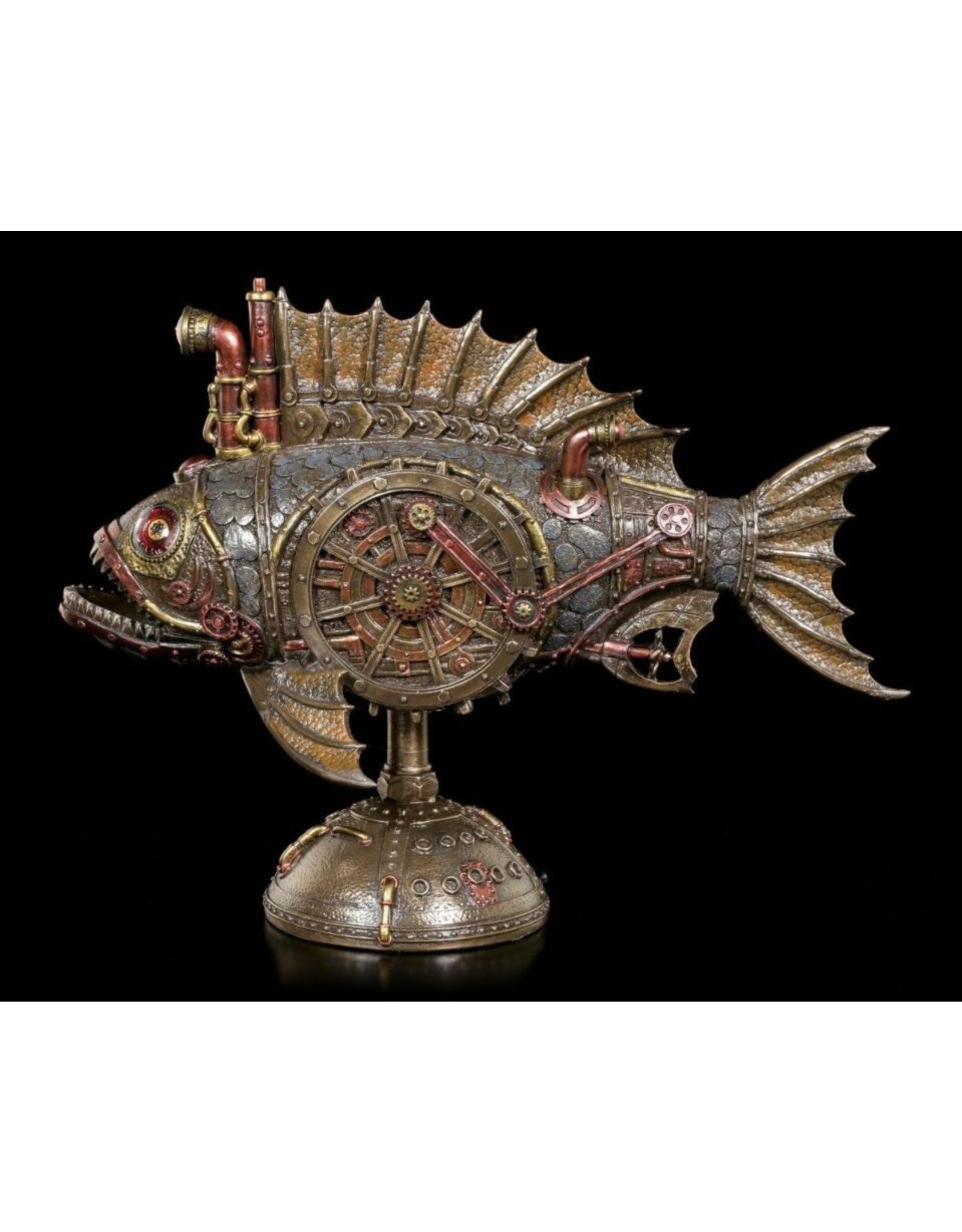 Veronese Design Giftware & Lifestyle -  Steampunk Piranha Submarine with Light