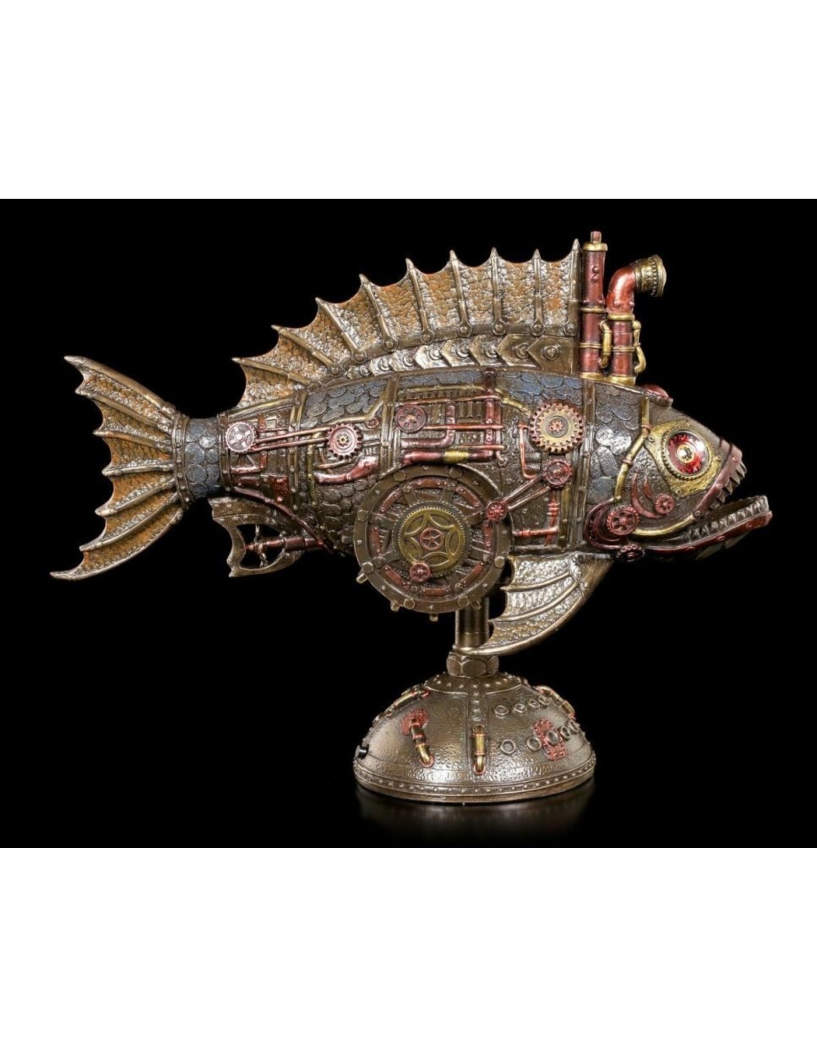 Veronese Design Giftware & Lifestyle -  Steampunk Piranha Submarine with Light