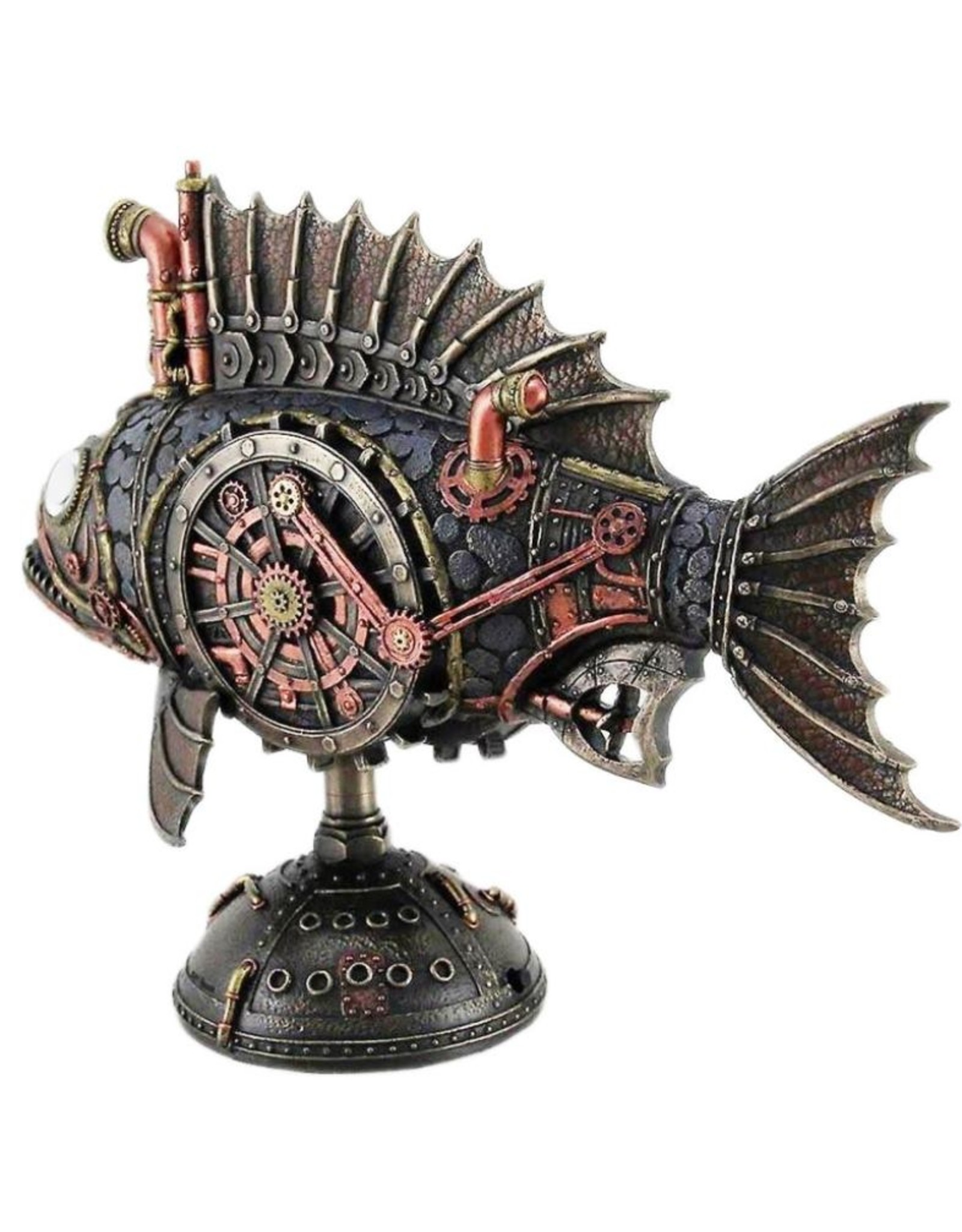 Veronese Design Giftware & Lifestyle -  Steampunk Piranha Submarine with Light