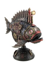 Veronese Design Giftware & Lifestyle -  Steampunk Piranha Submarine with Light