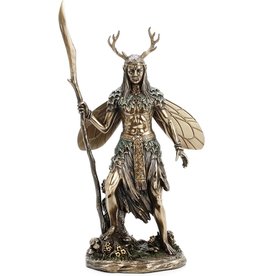 Veronese Design Celtic Winged Druid Elf with Antlers and Staff