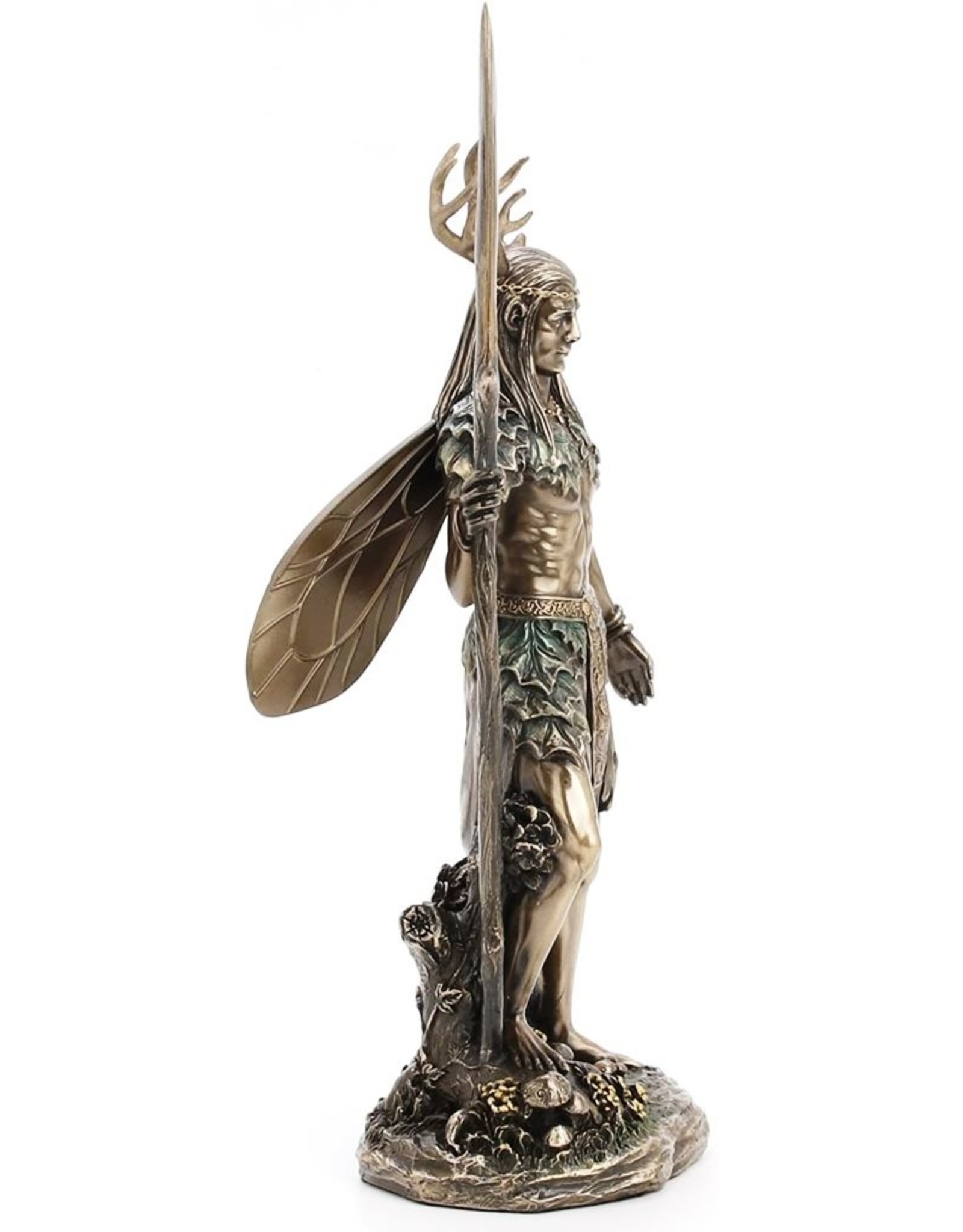 Veronese Design Giftware & Lifestyle - Celtic Winged Druid Elf with Antlers and Staff