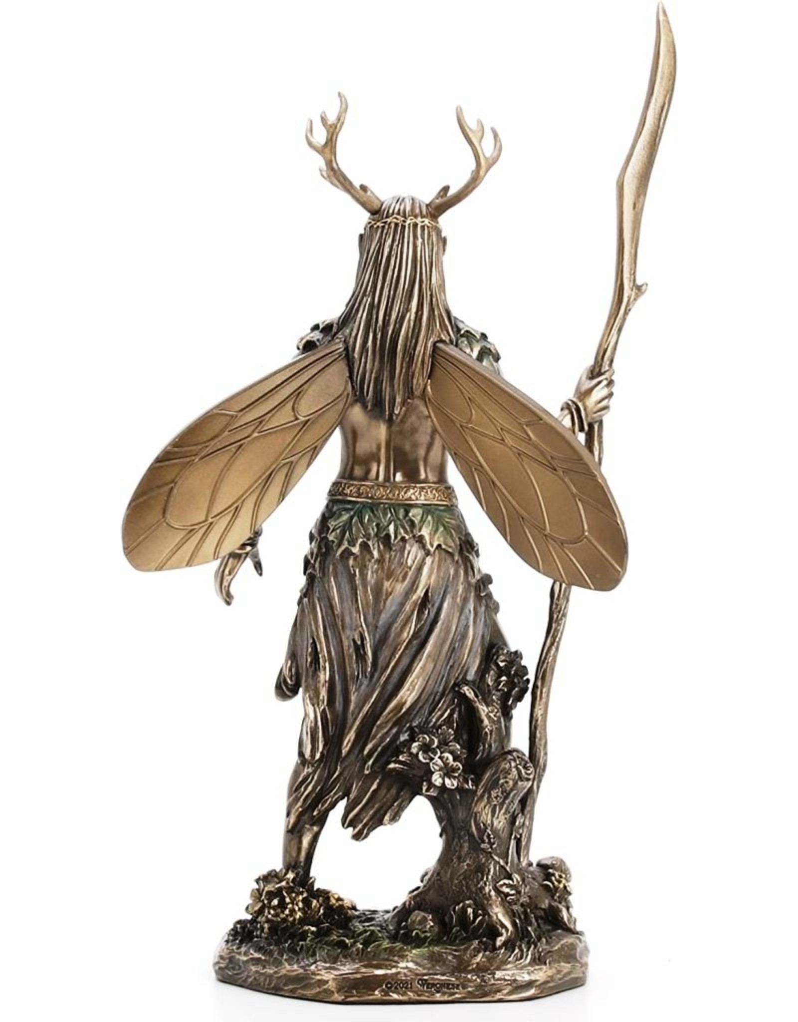 Veronese Design Giftware & Lifestyle - Celtic Winged Druid Elf with Antlers and Staff