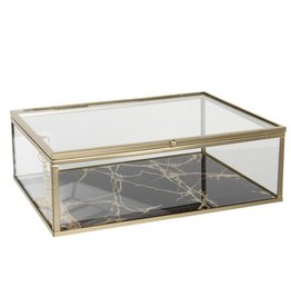 C&E Glass jewellery box  - presentation box 25x17x8 cm