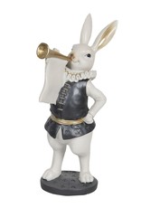 Trukado Giftware & Lifestyle - Rabbit with trumpet figurine 29cm