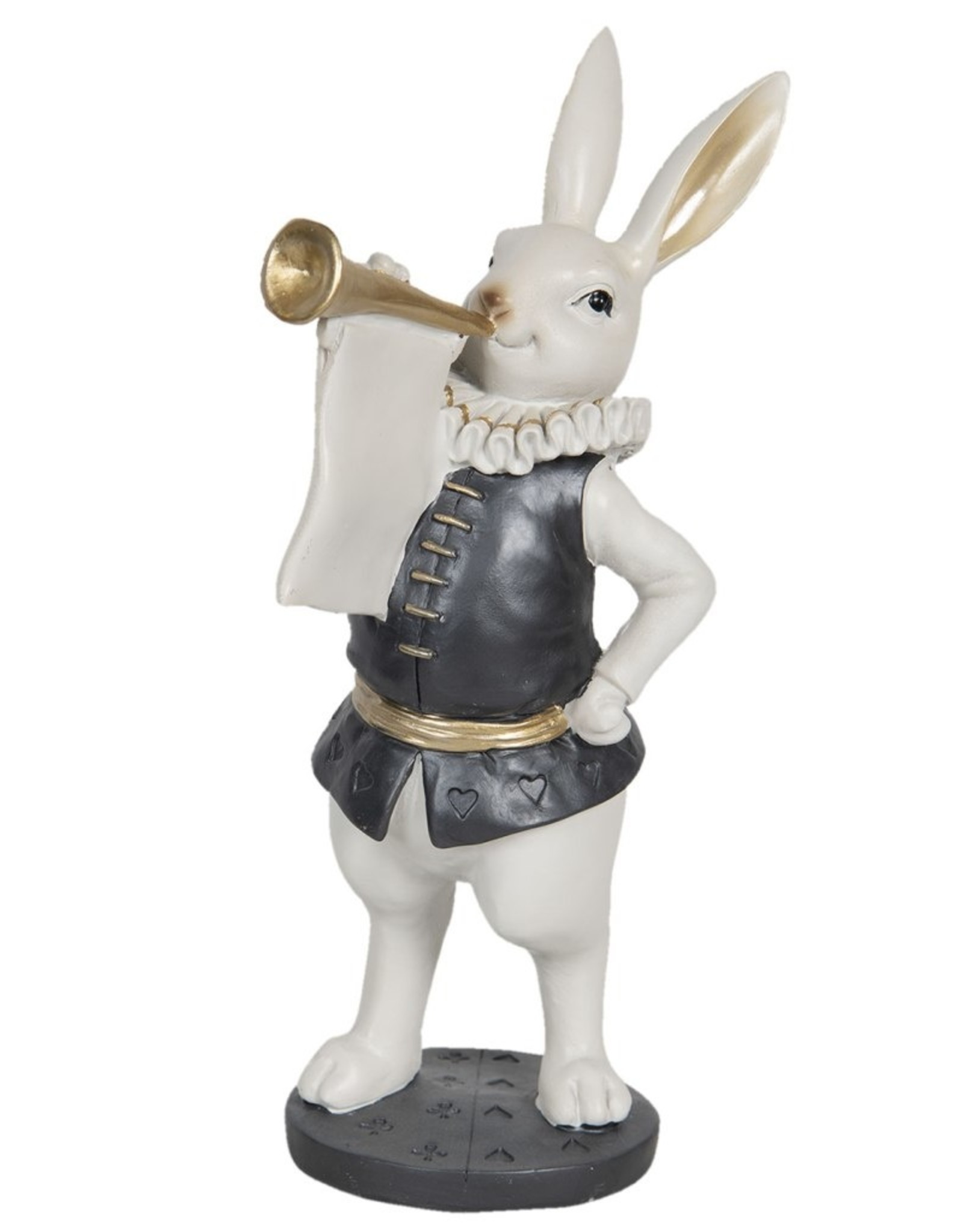 Trukado Giftware & Lifestyle - Rabbit with trumpet figurine 29cm