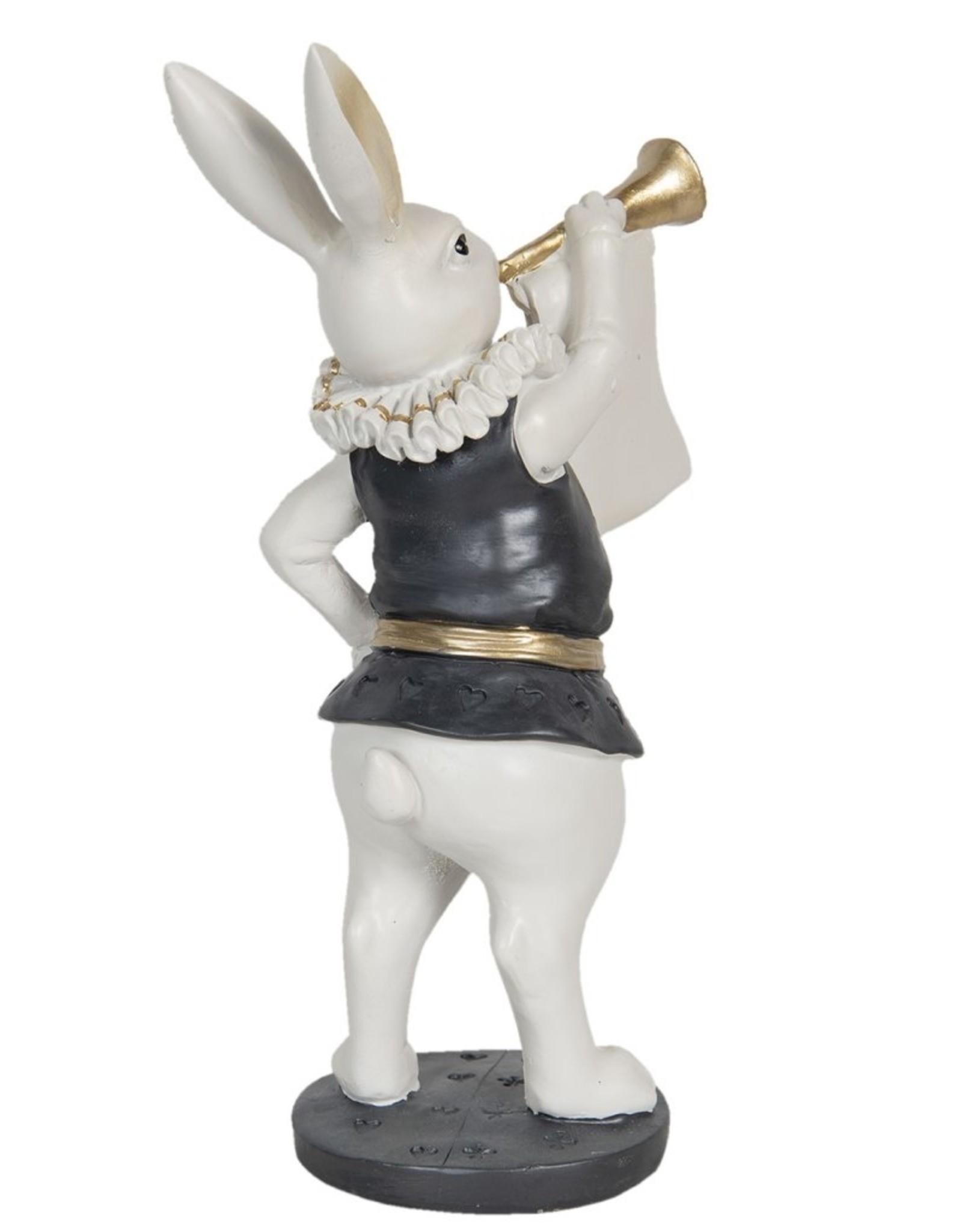 Trukado Giftware & Lifestyle - Rabbit with trumpet figurine 29cm